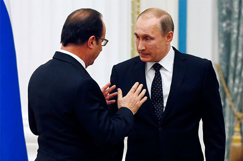 Presidente ruso anula visita a París tras declaraciones de su homólogo francés